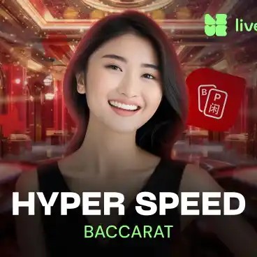 Hyper Speed Baccarat slot icon by Evolution, available at Cleobetra Casino