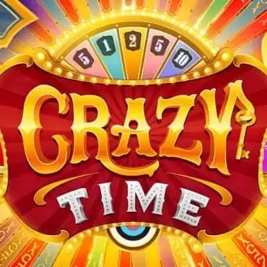 Official Live Dealer logo: Crazy Time by Evolution at Cleobetra Casino