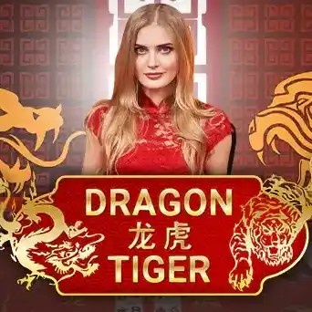 Dragon Tiger logo – Live Dealer by Evolution at Cleobetra Casino