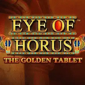 Eye of Horus The Golden Tablet Megaways logo – Megaways by Blueprint Gaming at Cleobetra Casino