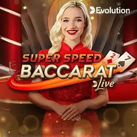 Try Super Speed Baccarat slot by Evolution on cleobetra-casino.at – logo image